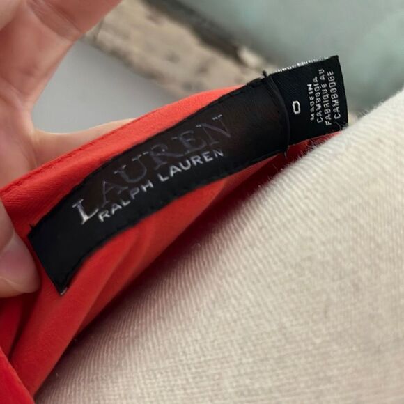 Ralph Lauren Womens Print Tie Waist Jersey Dress Sleeveless Hibiscus Size 0 - Picture 7 of 10